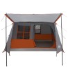Tente tunnel Gris et orange 275 x 240 x 200 cm 647767647767