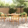 Table de jardin ovale 150 x 90 x 75 cm en bois d'acacia massif 647778647778