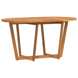 Table de jardin ovale 150 x 90 x 75 cm en bois d'acacia massif 647778647778