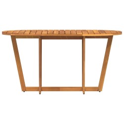 Table de jardin ovale 150 x 90 x 75 cm en bois d'acacia massif 647778647778