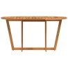 Table de jardin ovale 150 x 90 x 75 cm en bois d'acacia massif 647778647778