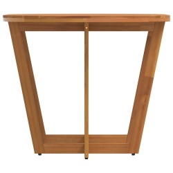 Table de jardin ovale 150 x 90 x 75 cm en bois d'acacia massif 647778647778