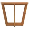Table de jardin ovale 150 x 90 x 75 cm en bois d'acacia massif 647778647778