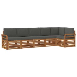 Ensemble de canapé d'angle 6 pcs Naturel et Anthracite 647783647783