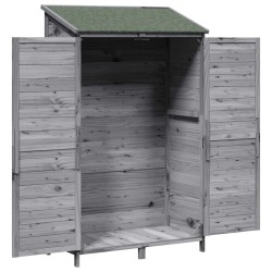 Abri de jardin Gris 106 x 56 x 176,5 cm Bois de Sapin Massif 647785647785