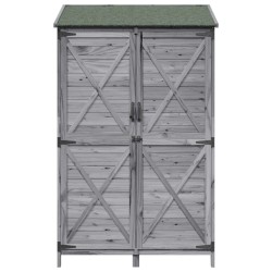 Abri de jardin Gris 106 x 56 x 176,5 cm Bois de Sapin Massif 647785647785
