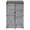Abri de jardin Gris 106 x 56 x 176,5 cm Bois de Sapin Massif 647785647785
