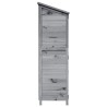 Abri de jardin Gris 106 x 56 x 176,5 cm Bois de Sapin Massif 647785647785
