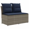 2 Pièce Canapé du milieu de jardin avec table relevable 647786647786