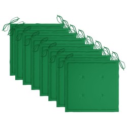 Chaises de jardin et coussins lot de 8 Bois acacia solide Gris 647787647787