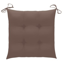 Chaises de jardin lot de 4 avec coussins Bois d'acacia massif 647793647793