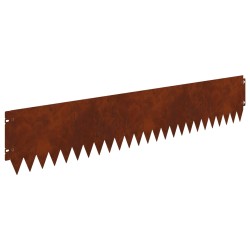 Bordure de Pelouse 30 pcs 103 x 20 cm Acier Rouillé 647796647796