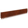 Bordure de Pelouse 30 pcs 103 x 20 cm Acier Rouillé 647796647796