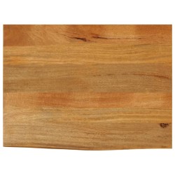 Dessus de table à bord vivant 90x60x2,5 cm bois massif manguier 647798647798