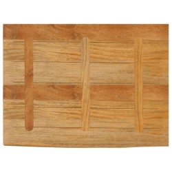 Dessus de table à bord vivant 90x60x2,5 cm bois massif manguier 647798647798