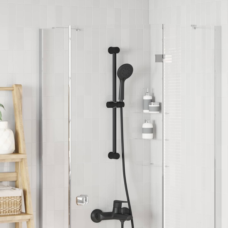 Support de Douche Noir 71 cm Acier inoxydable 647803647803