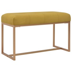 Banc 80 cm Moutarde Velours 647807647807