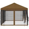 Gazebo avec murs latéraux 6 x 3 m Taupe Polyester et Acier 190 647810647810