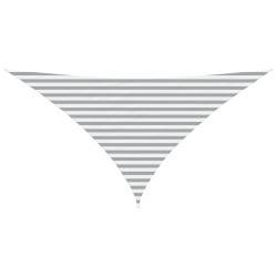 Voile d'ombre Gris clair et blanc 3,5 x 3,5 x 4,9 m 647811647811