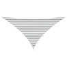 Voile d'ombre Gris clair et blanc 3,5 x 3,5 x 4,9 m 647811647811