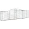 Paniers à gabions arqués 6 pcs 300x30x80/100 cm fer galvanisé 647815647815