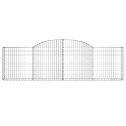 Paniers à gabions arqués 6 pcs 300x30x80/100 cm fer galvanisé 647815647815