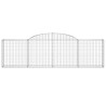 Paniers à gabions arqués 6 pcs 300x30x80/100 cm fer galvanisé 647815647815