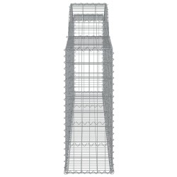 Paniers à gabions arqués 6 pcs 300x30x80/100 cm fer galvanisé 647815647815