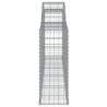 Paniers à gabions arqués 6 pcs 300x30x80/100 cm fer galvanisé 647815647815