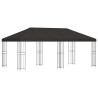 Gazebo avec murs latéraux 6 x 3 m Anthracite Polyester et Acier 647816647816