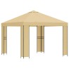 Pavillon 3 x 3 m Crème Polyester et Acier 190 gsm 647825647825