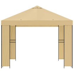 Pavillon 3 x 3 m Crème Polyester et Acier 190 gsm 647825647825