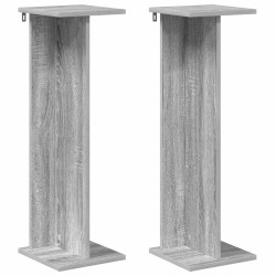 Support de Plante 2 pcs Gris Sonoma 25 x 25,5 x 80,5 cm 647826647826