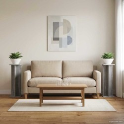Support de Plante 2 pcs Gris Sonoma 25 x 25,5 x 80,5 cm 647826647826