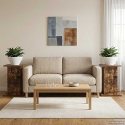Support de Plante 2 pcs Chêne fumé 30,5 x 30 x 43 cm 647827647827