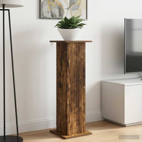 Support de Plante 2 pcs Chêne fumé 30,5 x 30 x 100,5 cm 647828647828