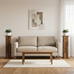 Support de Plante 2 pcs Chêne fumé 30,5 x 30 x 100,5 cm 647828647828