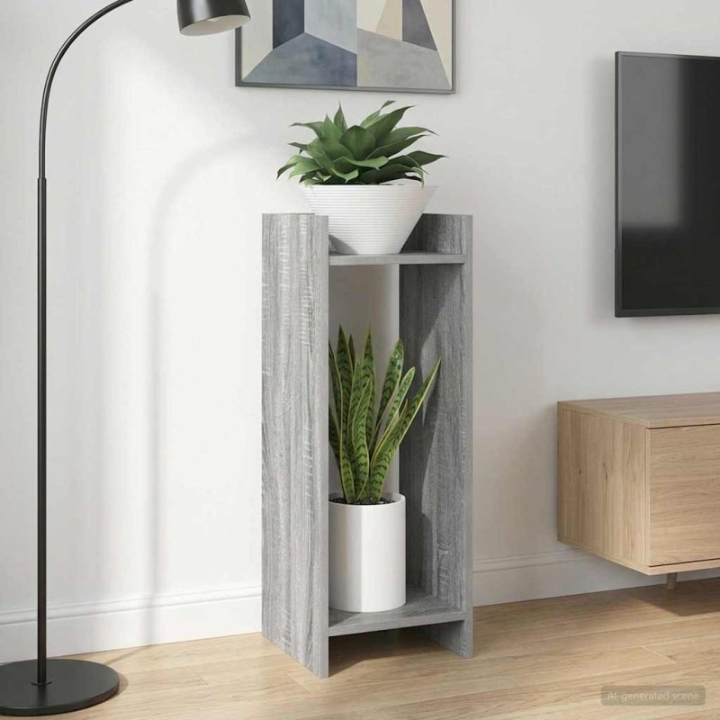 Support de Plante 2 pc Gris Sonoma 30 x 30 x 80 cm 647830647830