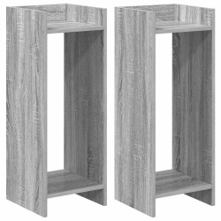 Support de Plante 2 pc Gris Sonoma 30 x 30 x 80 cm 647830647830