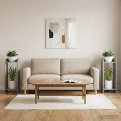 Support de Plante 2 pc Gris Sonoma 30 x 30 x 80 cm 647830647830