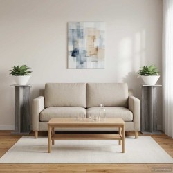 Support de Plante 2 pcs Gris Sonoma 25 x 25,5 x 60,5 cm 647831647831