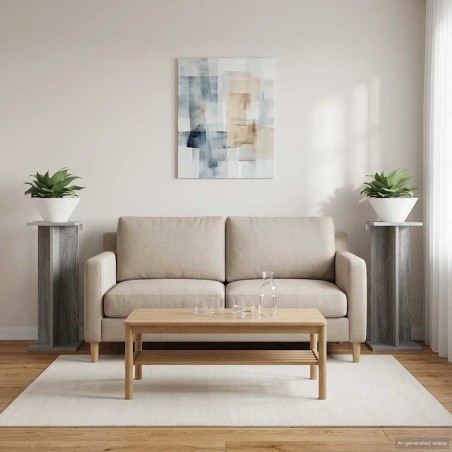 Support de Plante 2 pcs Gris Sonoma 25 x 25,5 x 60,5 cm 647831647831