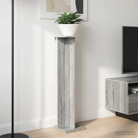 Support de Plante 2 pcs Gris Sonoma 25 x 25,5 x 100,5 cm 647832647832