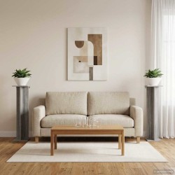 Support de Plante 2 pcs Gris Sonoma 25 x 25,5 x 100,5 cm 647832647832