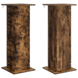 Support de Plante 2 pcs Chêne fumé 30,5 x 30 x 80,5 cm 647833647833