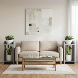 Support de Plante 2 pc Gris Sonoma 30 x 30 x 60 cm 647834647834