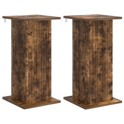 Support de Plante 2 pcs Chêne fumé 30,5 x 30 x 60,5 cm 647835647835