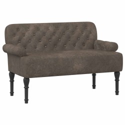 Canapé love seat avec capitonnage en boutons Gris foncé 647836647836