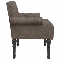 Canapé love seat avec capitonnage en boutons Gris foncé 647836647836