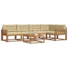Ensemble de canapés d'extérieur 6 pcs Naturel et Beige 647838647838